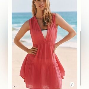 Anthropologie The Kallie Flowy Boho Beach Tunic Dress by Celandine XS